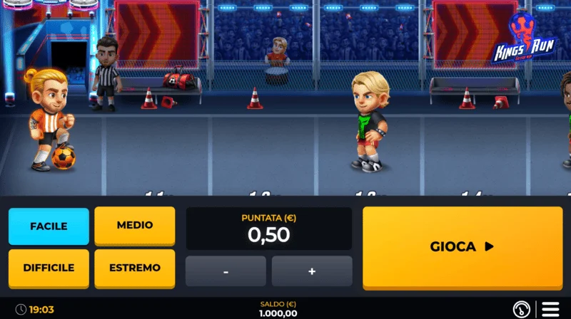 Kings Run - crash round gameplay screen